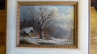 Ölbild, Winterlandschaft von 1873