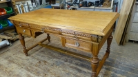 
flämischer Schreibtisch, Gründerzeit, Eiche, verkauft
