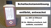 Schellackstammlsung, hell, wachsfrei, entfrbt